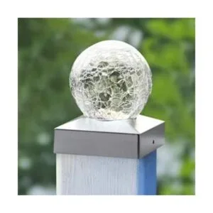 Luz solar para poste de cerca 4 x 4 pulgadas luz solar_2