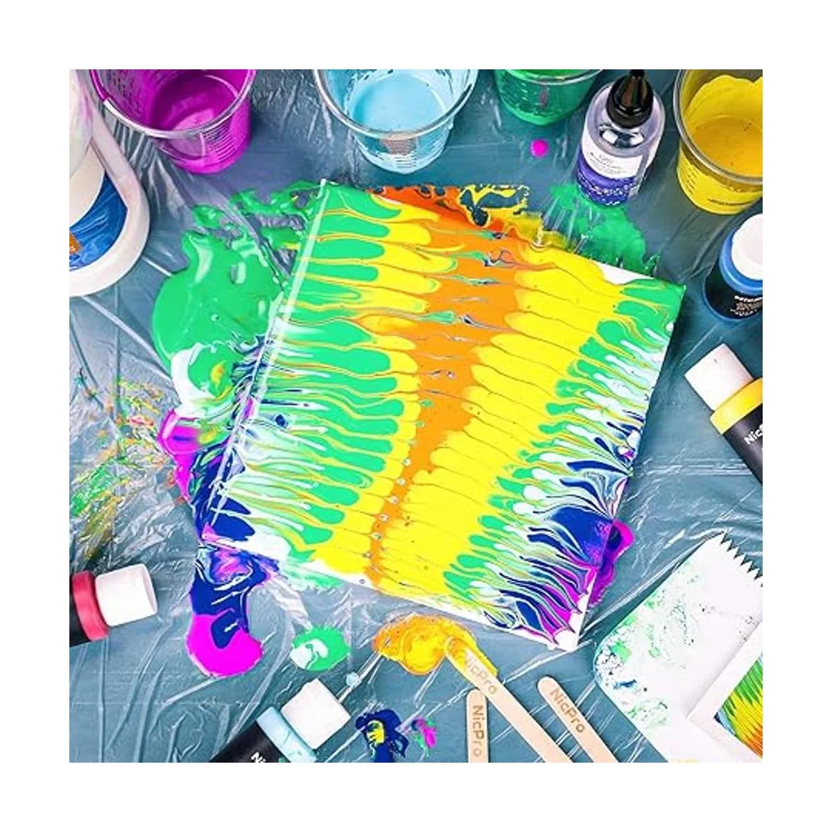 Nicpro Kit de vertido acrílico suministros de inicio para