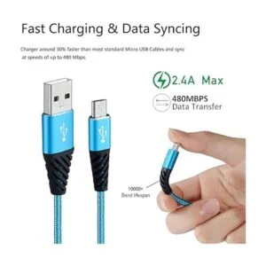 Boenoea Cargador rápido para teléfono Android de 10 pies_2