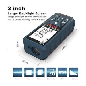 Medidor láser de 165 pies medidor de distancia láser