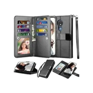 Njjex Funda tipo cartera para Moto G7 Play Motorola G7_1