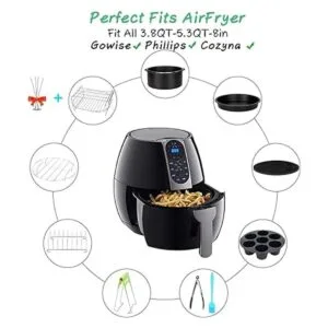 Juego de 10 accesorios para freidora de aire COSORI Gowise_4