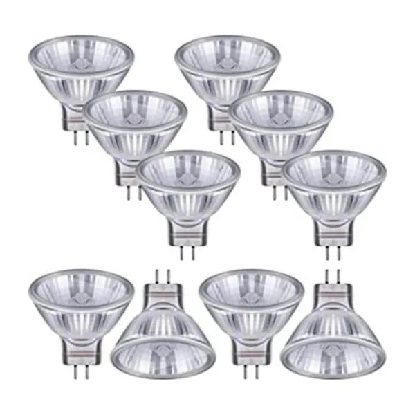 10 bombillas halógenas MR11 de 12 V FTD base bipin GU4