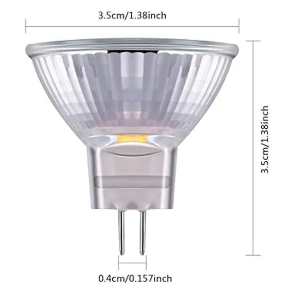 10 bombillas halógenas MR11 de 12 V FTD base bipin GU4