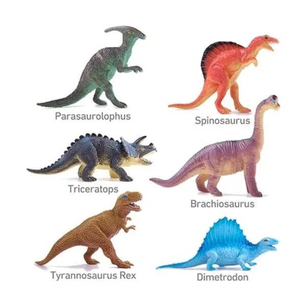 Peruser Dinosaurs Toys Paquete de 12 figuras realistas de_3
