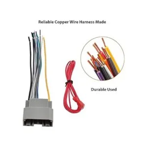 RED WOLF Reemplazo del arnés de cable de radio estéreo de_3