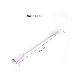 T5 T8 Cable conector de tubo LED de 8.5 pulgadas doble
