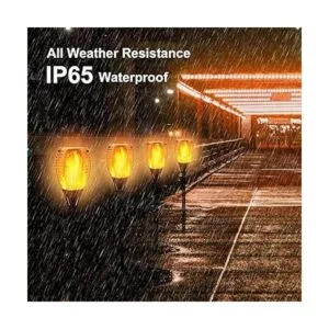 Permande Antorcha solar con llama parpadeante luz de_5