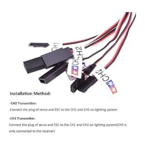 FPVKing 12 RC coche LED iluminación kit de freno de_5