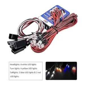 FPVKing 12 RC coche LED iluminación kit de freno de_2