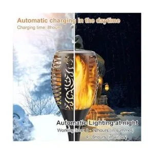 Permande Antorcha solar con llama parpadeante luz de_4