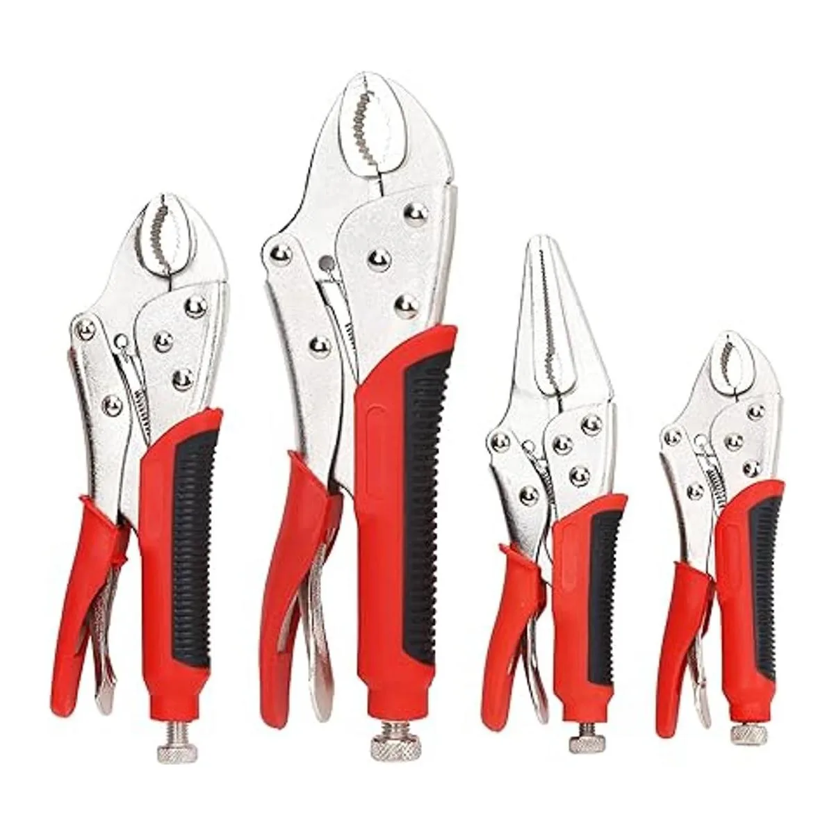 FASTPRO Juego de 4 alicates de bloqueo con agarre