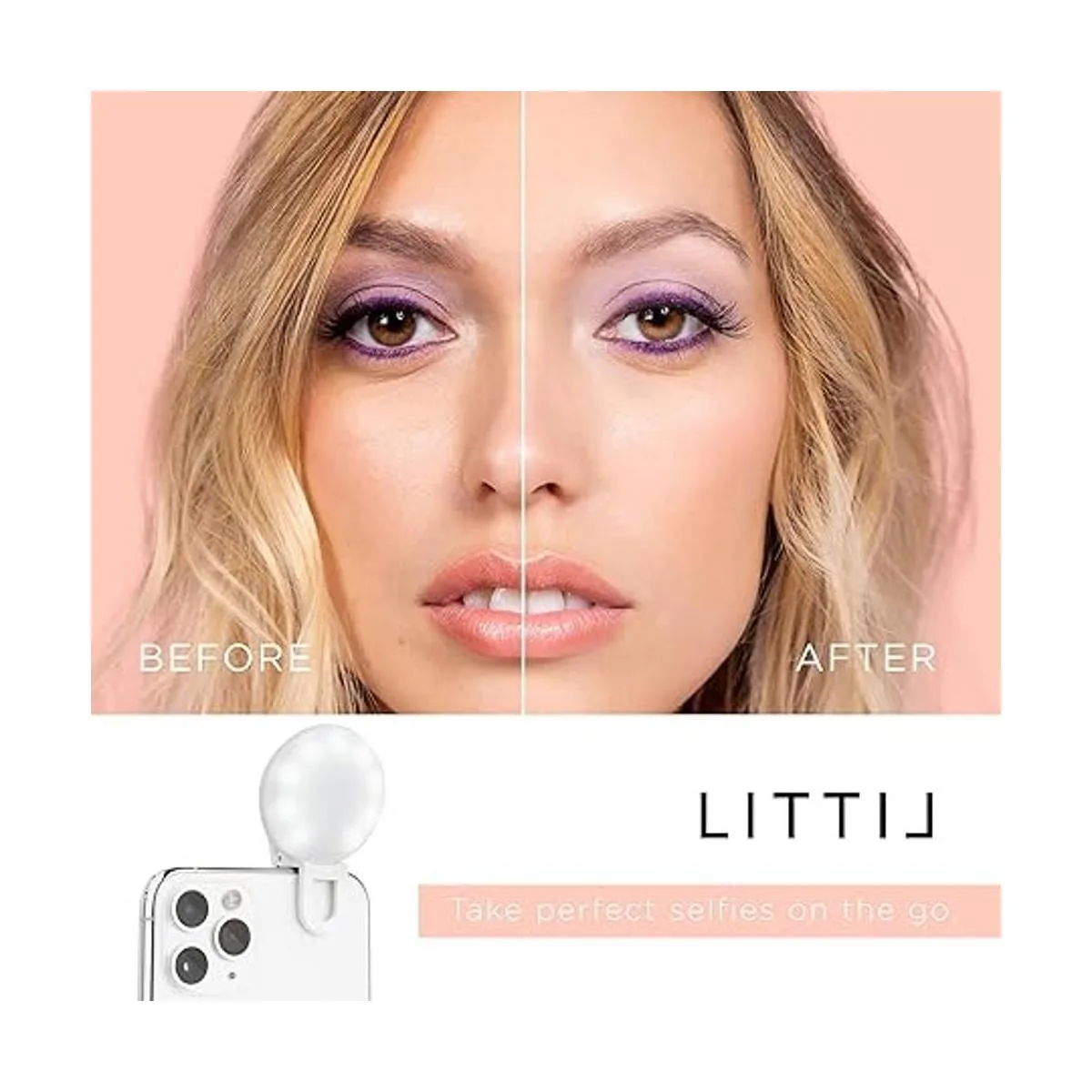 LITTIL Selfie Mini Anillo de luz recargable para teléfono_5