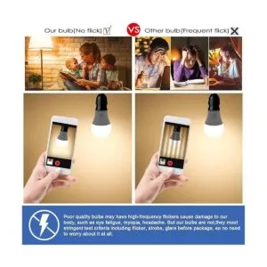 Paquete de 12 bombillas LED A19 bombillas LED