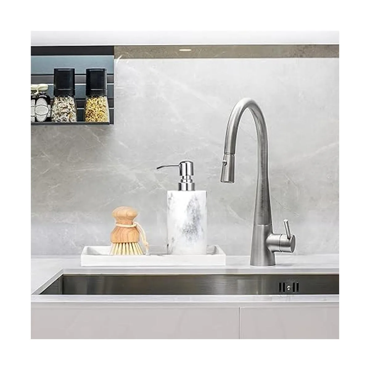 Luxspire Dispensador de jabón botella dispensadora de_5