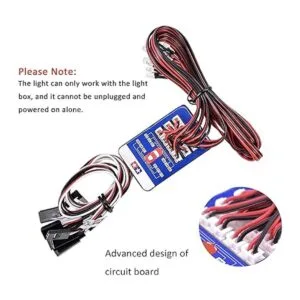 FPVKing 12 RC coche LED iluminación kit de freno de_4