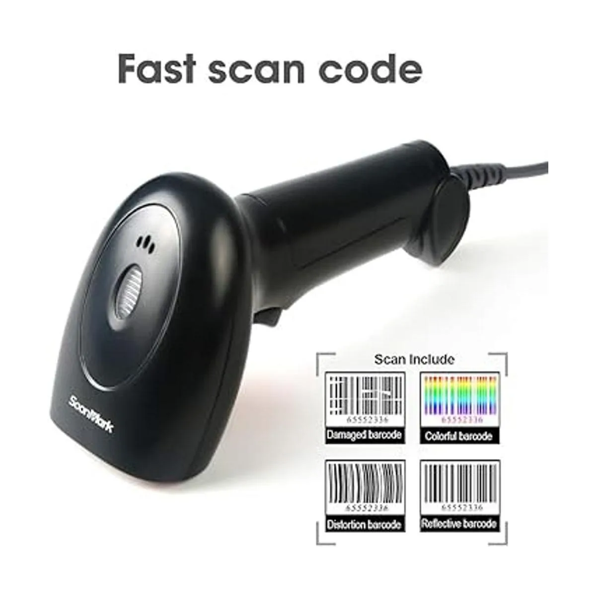 Escáner de código de barras USB de mano con cable lector_3