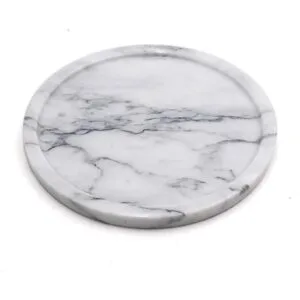 LUANT Bandeja decorativa circular de piedra de mármol para_1