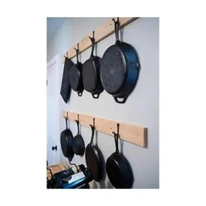 Ganchos decorativos para pared 6 unidades Negro