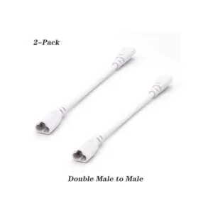 T5 T8 Cable conector de tubo LED de 8.5 pulgadas doble