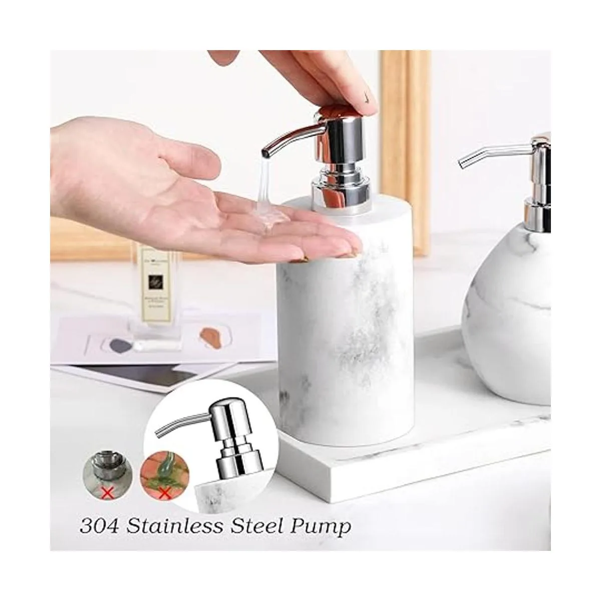 Luxspire Dispensador de jabón botella dispensadora de_2