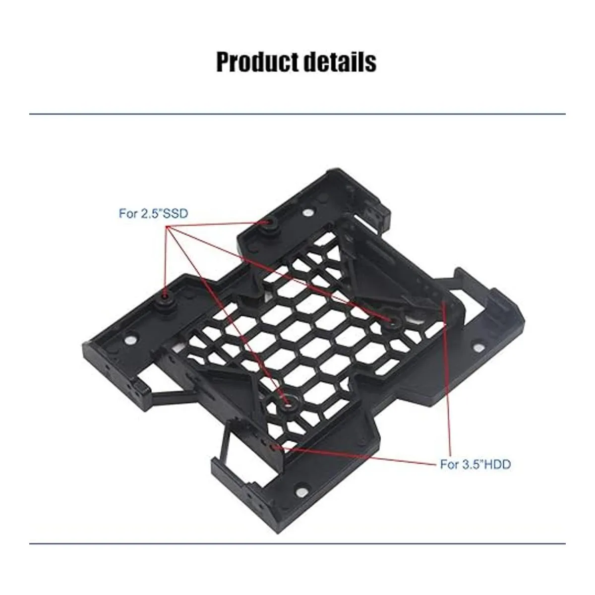 KOOBOOK 2 unidades 5.25 a 3.5 2.5 SSD HDD Bandeja Caddy_3