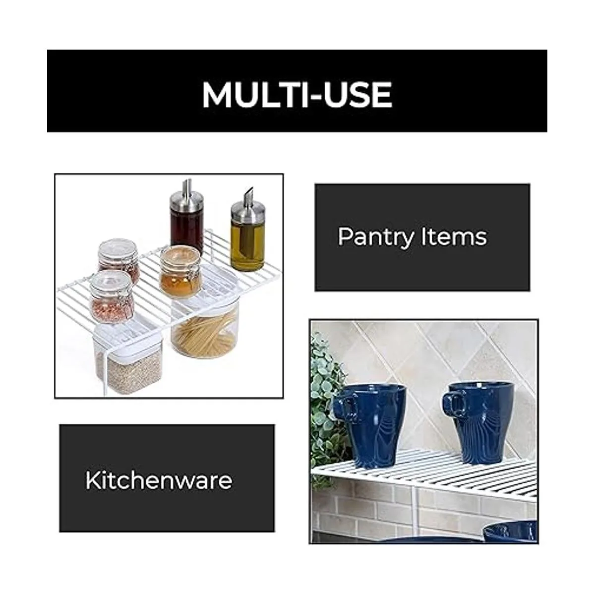 Smart Design Estante de almacenamiento para gabinetes