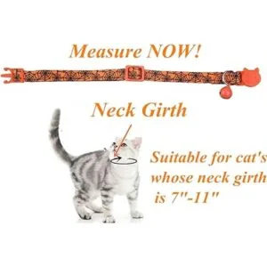 Halloween Cat Collar Set of 2 Kitten Collars