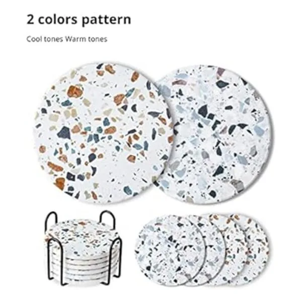 LIFVER Posavasos para bebidas posavasos absorbentes con_3