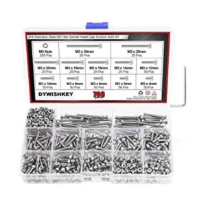 DYWISHKEY Juego de 700 tornillos y tuercas de cabeza_1