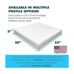 Foamma Relleno de espuma de tapicería de alta densidad de