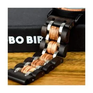BOBO BIRD Reloj de madera para hombre de lujo ligero de