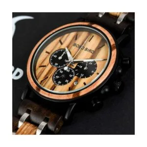BOBO BIRD Reloj de madera para hombre de lujo ligero de