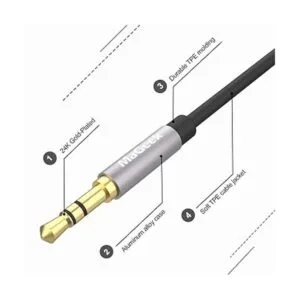 MaGeek Cable auxiliar de audio de 0.138 in cable de audio_2