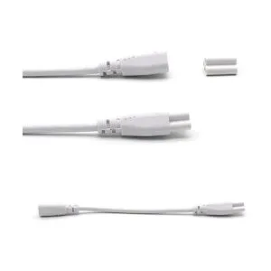 T5 T8 Cable conector de tubo LED de 8.5 pulgadas doble