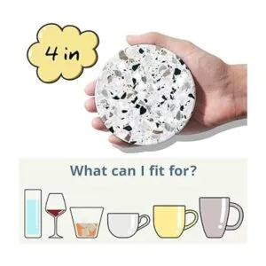 LIFVER Posavasos para bebidas posavasos absorbentes con_2