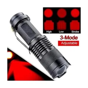 RaySoar Paquete de 4 linternas de luz roja roja LDE