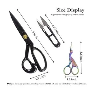 BIHRTC Tijeras de costura para tijeras de tela de acero