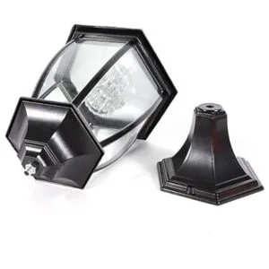 Paquete de 2 lámparas solares de aluminio grandes luces_5