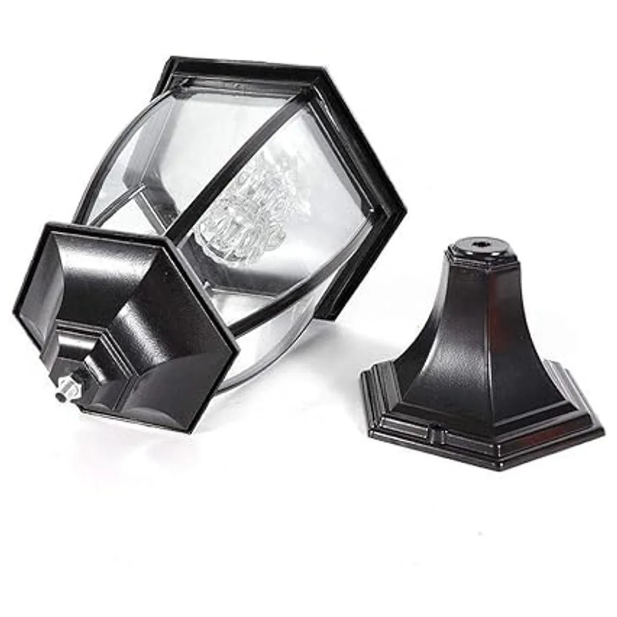 Paquete de 2 lámparas solares de aluminio grandes luces_5