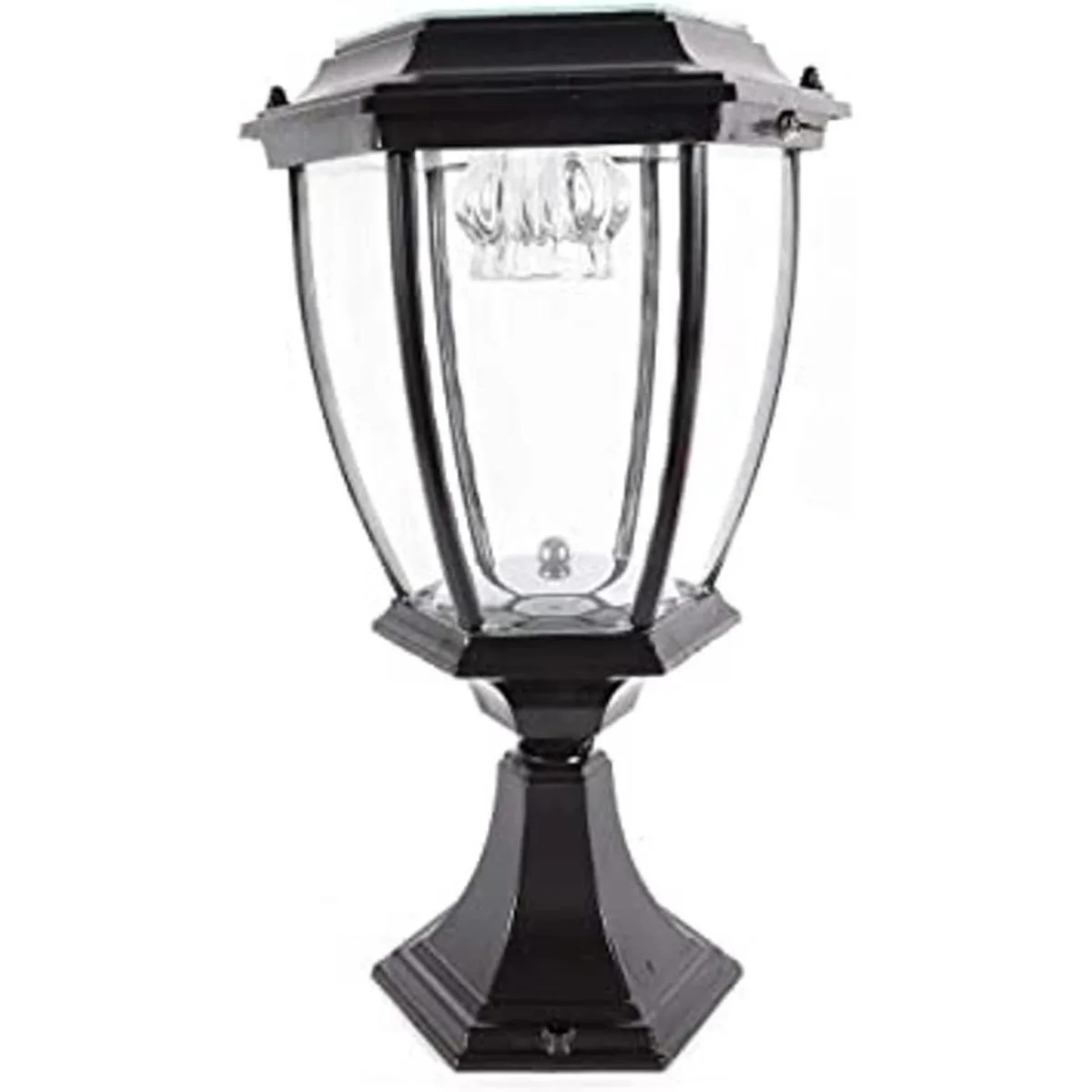 Paquete de 2 lámparas solares de aluminio grandes luces_1