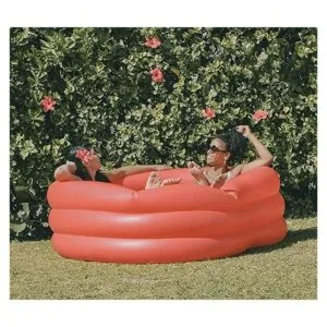 Ban.do Piscina inflable en forma de corazón rojo piscina_3