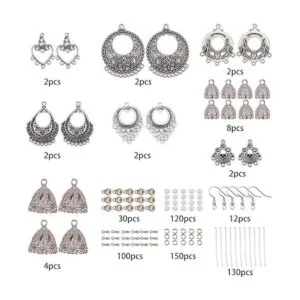 SUNNYCLUE 1 caja DIY 6 pares de aretes colgantes vintage