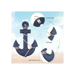 Paquete de 2 ruedas náuticas de madera de playa de 11_5