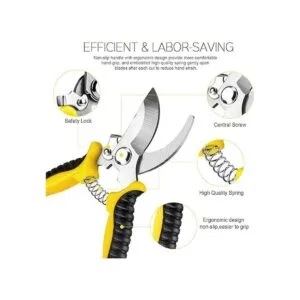 Juego de 3 tijeras de podar de jardín cuchillas de acero_3