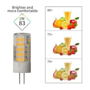 Paquete de 5 bombillas LED G4 de 12 V 4 W equivalente a