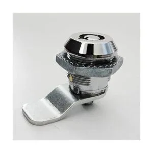 2 cerraduras tubulares con cilindro de 0.9 in. Plateado