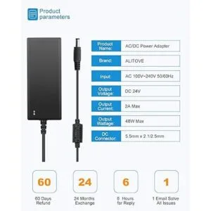 ALITOVE Fuente de alimentación de 24 V CC 2A 48 W ACDC_3