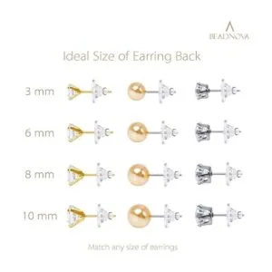 BEADNOVA Pendientes de silicona transparente suave con_4