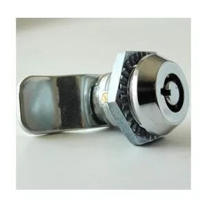 2 cerraduras tubulares con cilindro de 0.9 in. Plateado